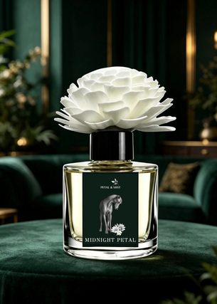 Midnight Petal Luxury Flower Diffuser - 100ml