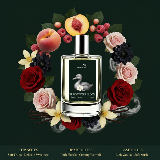 Blackwater Bloom Scent Notes - Green Background