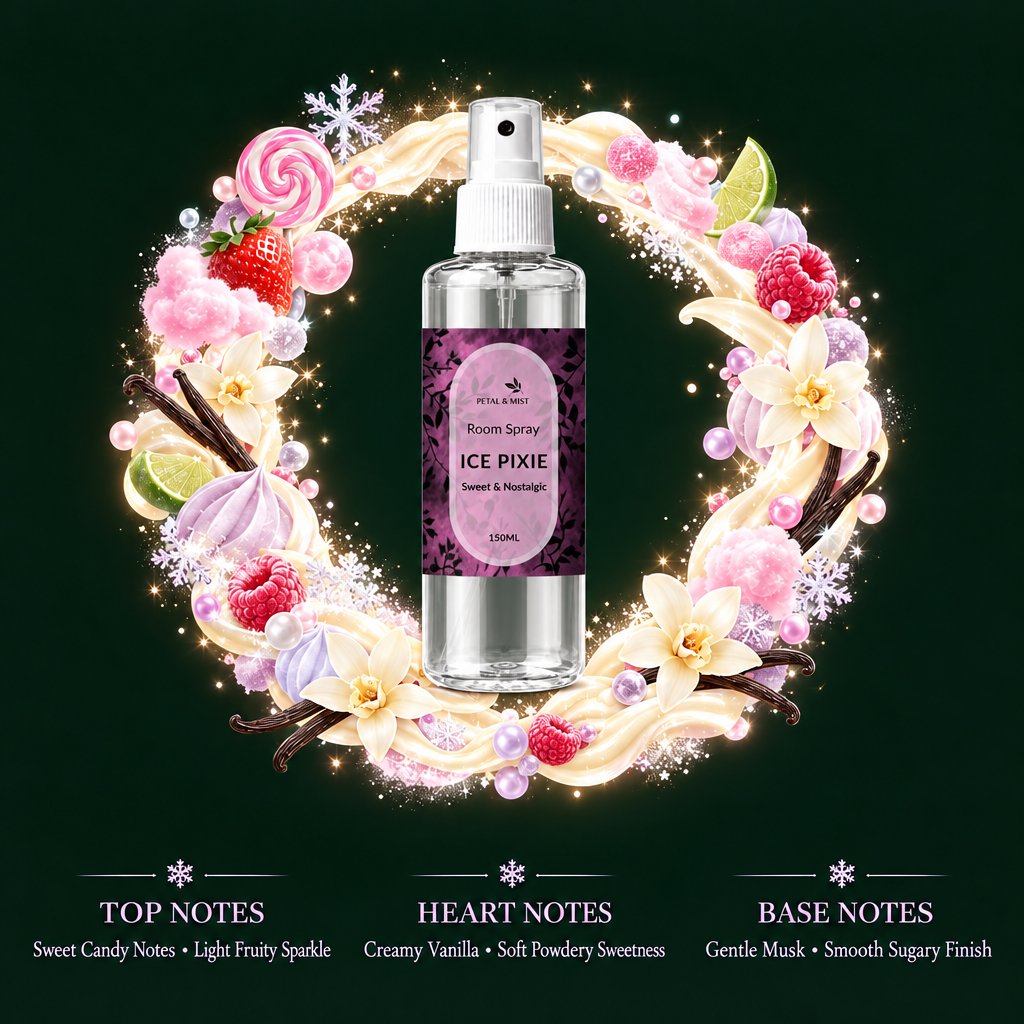 Ice Pixie scent-note image with the supplied bottle