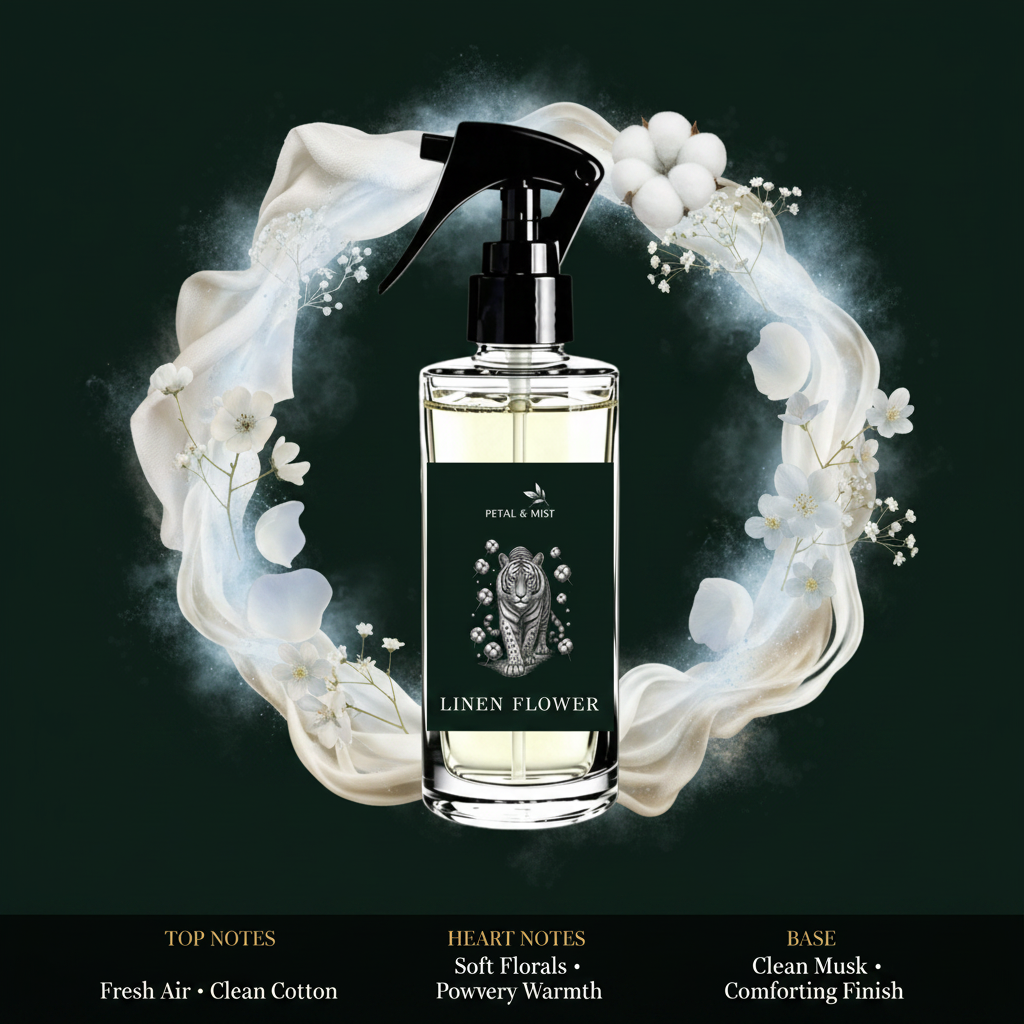 Linen Flower Room Spray Scent Notes Image