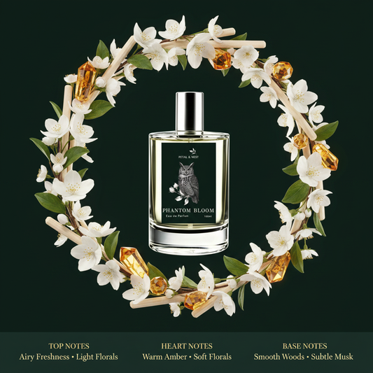 Phantom Bloom Scent Notes - Green Background