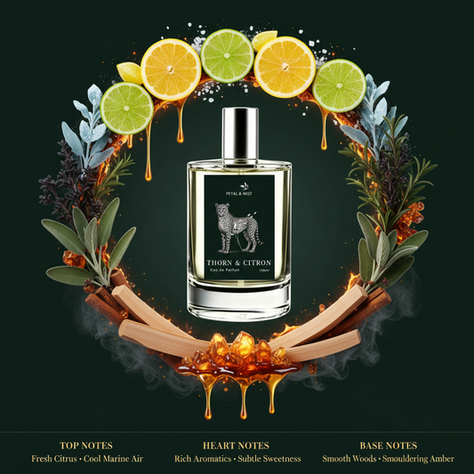 Thorn & Citron Scent Notes - #0e1f18 Background