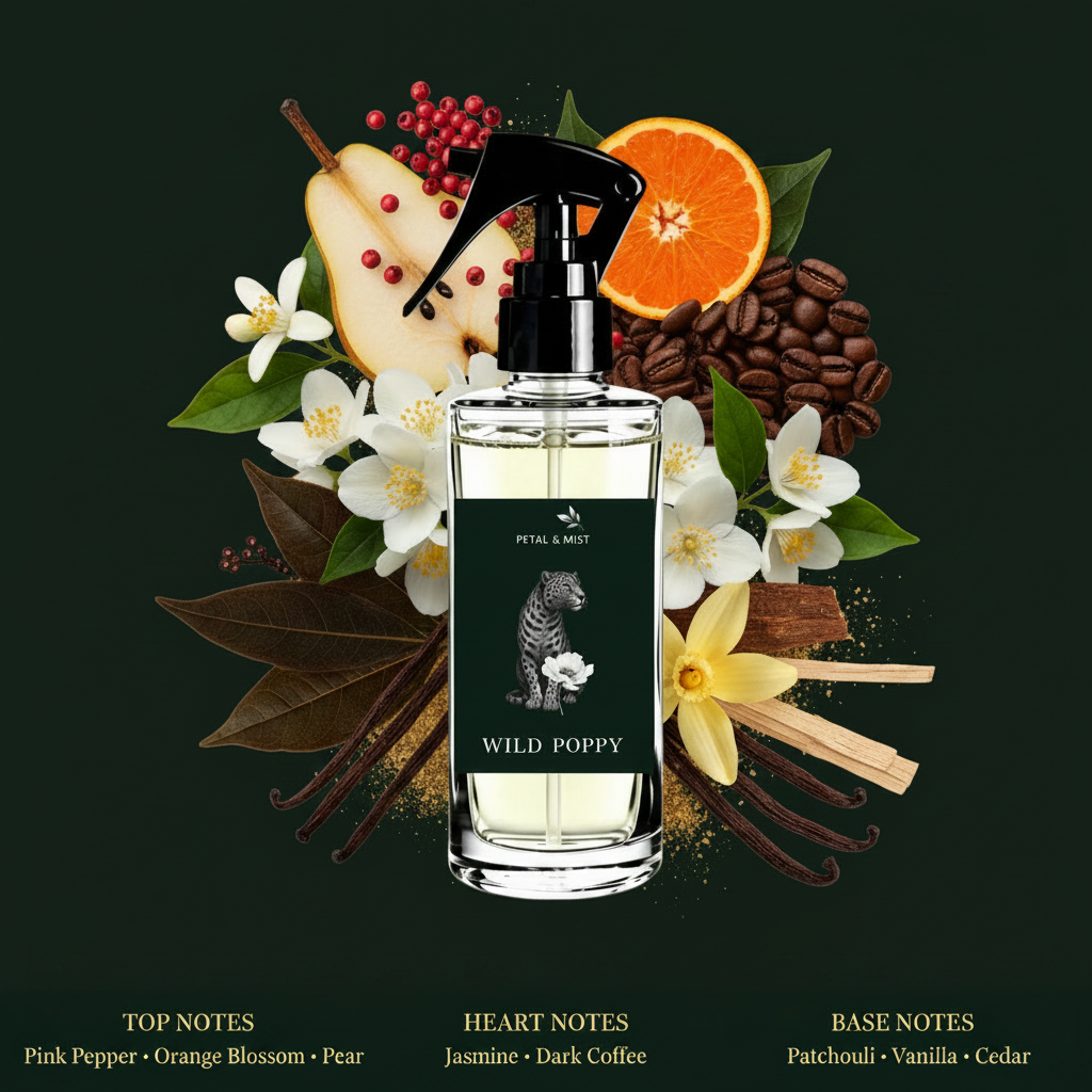 Wild Poppy Room Spray Scent Notes Image